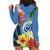 Micronesia Constitution Day Hoodie Dress Hibiscus and Tapa Tribal Pattern LT03 - Polynesian Pride