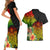 Polynesia Victory Day Couples Matching Short Sleeve Bodycon Dress and Hawaiian Shirt Tribal Turtle and Hibiscus LT03 - Polynesian Pride