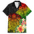 Polynesia Victory Day Family Matching Summer Maxi Dress and Hawaiian Shirt Tribal Turtle and Hibiscus LT03 Dad's Shirt - Short Sleeve Reggae - Polynesian Pride