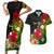 Wallis and Futuna Victory Day Couples Matching Short Sleeve Bodycon Dress and Hawaiian Shirt Tribal Polynesian Tattoo and Hibiscus Flower LT03 Reggae - Polynesian Pride