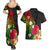 Wallis and Futuna Victory Day Couples Matching Summer Maxi Dress and Hawaiian Shirt Tribal Polynesian Tattoo and Hibiscus Flower LT03 - Polynesian Pride