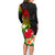 Wallis and Futuna Victory Day Family Matching Long Sleeve Bodycon Dress and Hawaiian Shirt Tribal Polynesian Tattoo and Hibiscus Flower LT03 - Polynesian Pride