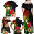 Wallis and Futuna Victory Day Family Matching Off Shoulder Maxi Dress and Hawaiian Shirt Tribal Polynesian Tattoo and Hibiscus Flower LT03 - Polynesian Pride