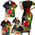 Wallis and Futuna Victory Day Family Matching Short Sleeve Bodycon Dress and Hawaiian Shirt Tribal Polynesian Tattoo and Hibiscus Flower LT03 - Polynesian Pride