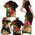 Wallis and Futuna Victory Day Family Matching Short Sleeve Bodycon Dress and Hawaiian Shirt Tribal Polynesian Tattoo and Hibiscus Flower LT03 - Polynesian Pride