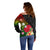 Wallis and Futuna Victory Day Off Shoulder Sweater Tribal Polynesian Tattoo and Hibiscus Flower LT03 - Polynesian Pride