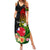 Wallis and Futuna Victory Day Summer Maxi Dress Tribal Polynesian Tattoo and Hibiscus Flower LT03 Women Reggae - Polynesian Pride