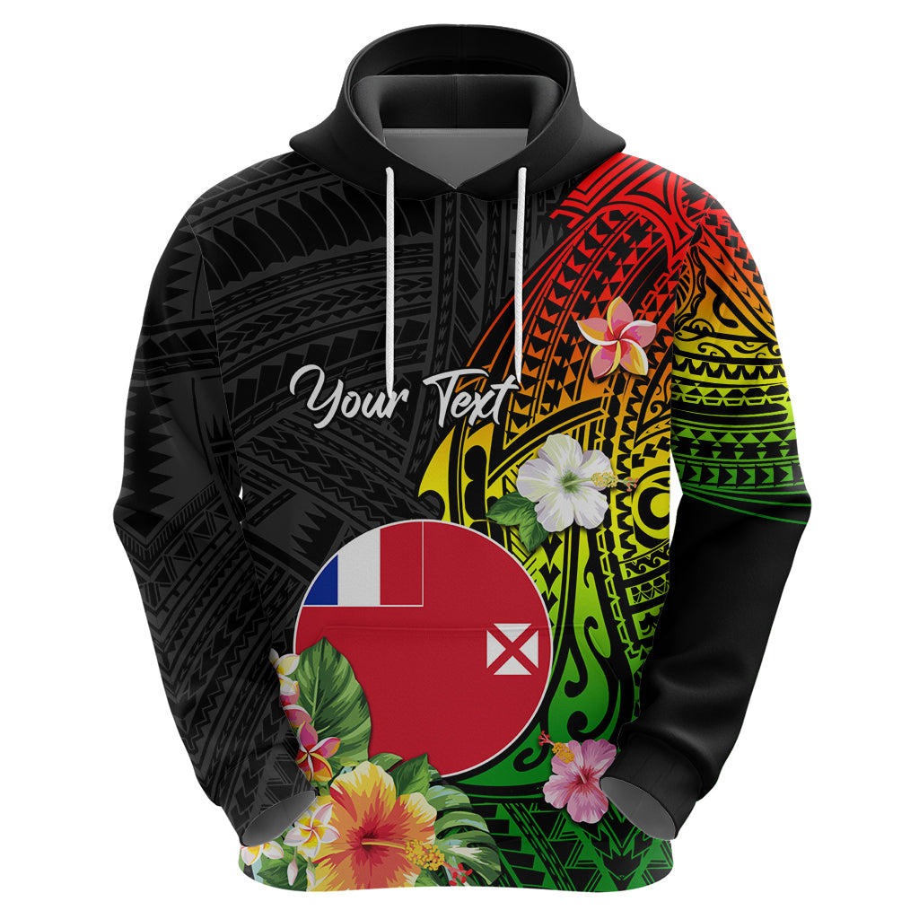 Wallis and Futuna Victory Day Zip Hoodie Tribal Polynesian Tattoo and Hibiscus Flower LT03 - Polynesian Pride