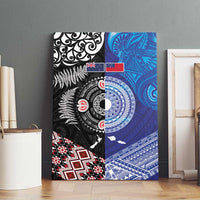 Samoa and Aotearoa Together Canvas Wall Art Tatau Art Tattoos-Taniko and Maori with Fern LT03 - Polynesian Pride