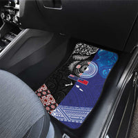 Samoa and Aotearoa Together Car Mats Tatau Art Tattoos-Taniko and Maori with Fern LT03 - Polynesian Pride