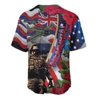 Hawaii and United States Memorial Day Baseball Jersey Honor and Remember The Fallen