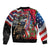 Hawaii and United States Memorial Day Bomber Jacket Honor and Remember The Fallen