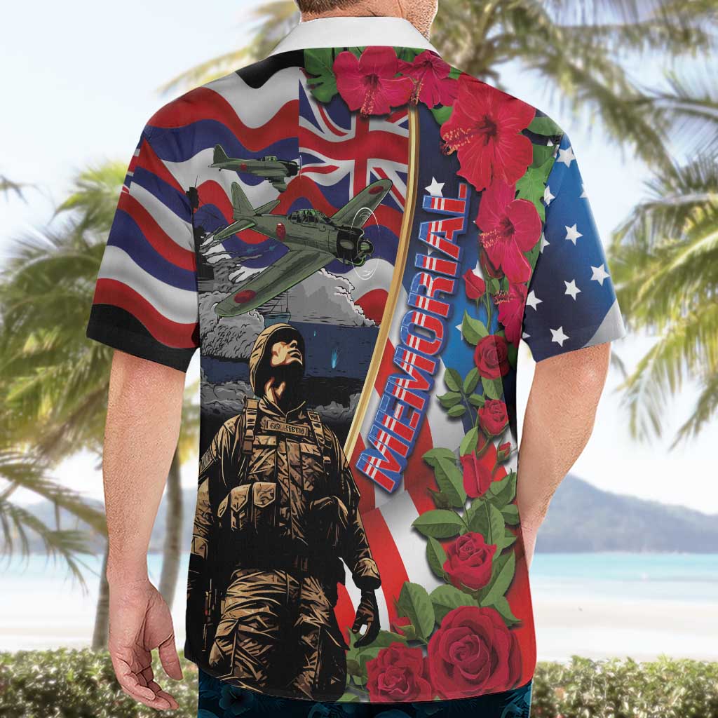 Hawaii and United States Memorial Day Hawaiian Shirt Honor and Remember The Fallen LT03 - Polynesian Pride