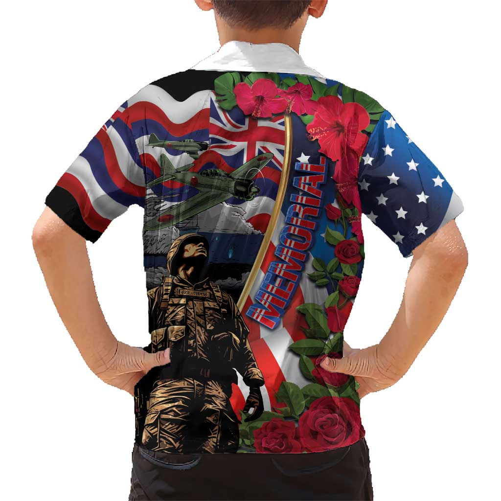 Hawaii and United States Memorial Day Hawaiian Shirt Honor and Remember The Fallen LT03 - Polynesian Pride