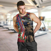 Hawaii and United States Memorial Day Men Tank Top Honor and Remember The Fallen LT03 Blue - Polynesian Pride