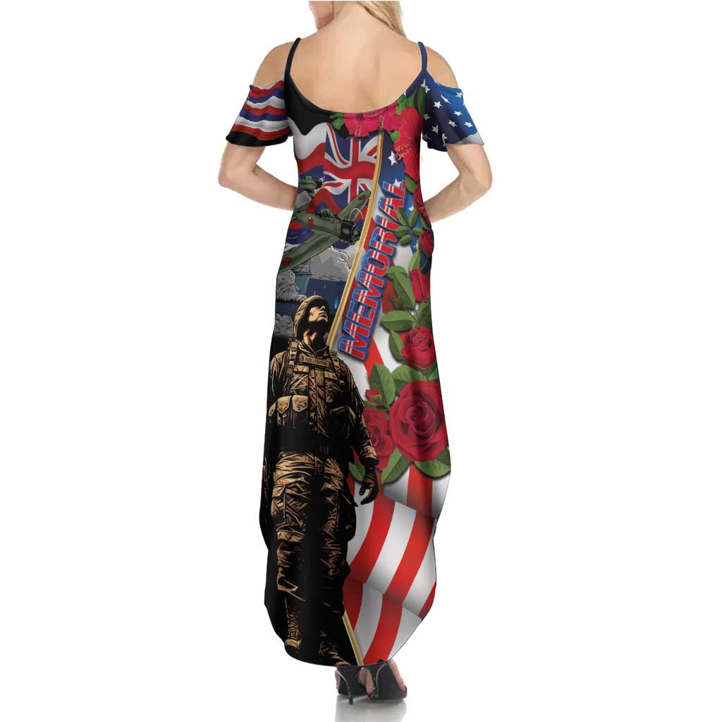 Hawaii and United States Memorial Day Summer Maxi Dress Honor and Remember The Fallen LT03 - Polynesian Pride