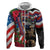 Hawaii and United States Memorial Day Zip Hoodie Honor and Remember The Fallen