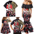 Japanese Culture and Hawaiian Tribal Family Matching Mermaid Dress and Hawaiian Shirt Sakura Blossom Tapa Pattern