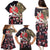 Japanese Culture and Hawaiian Tribal Family Matching Puletasi and Hawaiian Shirt Sakura Blossom Tapa Pattern