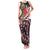 Japanese Culture and Hawaiian Tribal Family Matching Tank Maxi Dress and Hawaiian Shirt Sakura Blossom Tapa Pattern