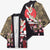 Japanese Culture and Hawaiian Tribal Kimono Sakura Blossom Tapa Pattern - Polynesian Pride