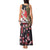 Japanese Culture and Hawaiian Tribal Tank Maxi Dress Sakura Blossom Tapa Pattern