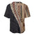 Samoa Siapo Motif Half Style Baseball Jersey Brown Version