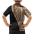 Samoa Siapo Motif Half Style Family Matching Mermaid Dress and Hawaiian Shirt Brown Version