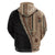 Samoa Siapo Motif Half Style Hoodie Brown Version