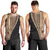 Samoa Siapo Motif Half Style Men Tank Top Brown Version