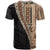 Samoa Siapo Motif Half Style T Shirt Brown Version