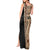 Samoa Siapo Motif Half Style Tank Maxi Dress Brown Version