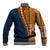 Samoa Siapo Motif Half Style Baseball Jacket Colorful Version