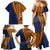 Samoa Siapo Motif Half Style Family Matching Mermaid Dress and Hawaiian Shirt Colorful Version