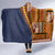 Samoa Siapo Motif Half Style Hooded Blanket Colorful Version