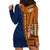 Samoa Siapo Motif Half Style Hoodie Dress Colorful Version