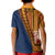 Samoa Siapo Motif Half Style Kid Polo Shirt Colorful Version