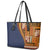 Samoa Siapo Motif Half Style Leather Tote Bag Colorful Version