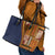 Samoa Siapo Motif Half Style Leather Tote Bag Colorful Version