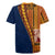 Samoa Siapo Motif Half Style Rugby Jersey Colorful Version