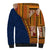 Samoa Siapo Motif Half Style Sherpa Hoodie Colorful Version