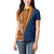 Samoa Siapo Motif Half Style Women Polo Shirt Colorful Version