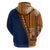 Samoa Siapo Motif Half Style Zip Hoodie Colorful Version