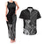 Guam Latte Stone Chamorro Culture Couples Matching Tank Maxi Dress and Hawaiian Shirt Tapa Pattern