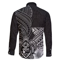 Guam Latte Stone Chamorro Culture Family Matching Off Shoulder Short Dress and Hawaiian Shirt Tapa Pattern