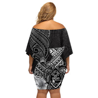 Guam Latte Stone Chamorro Culture Family Matching Off Shoulder Short Dress and Hawaiian Shirt Tapa Pattern