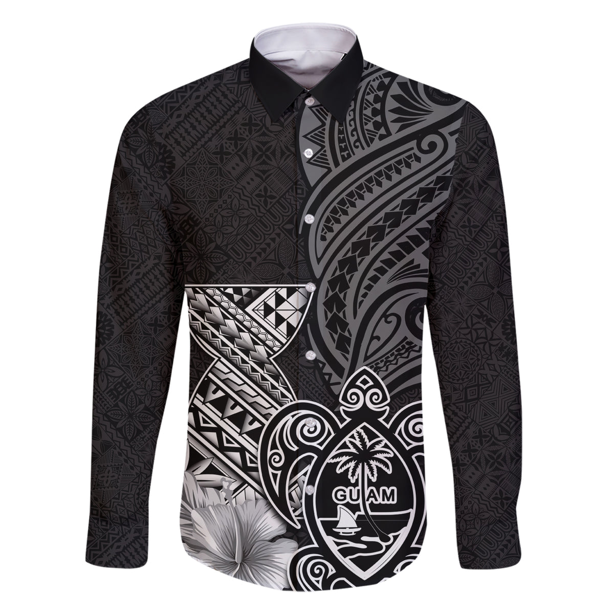 Guam Latte Stone Chamorro Culture Family Matching Short Sleeve Bodycon Dress and Hawaiian Shirt Tapa Pattern