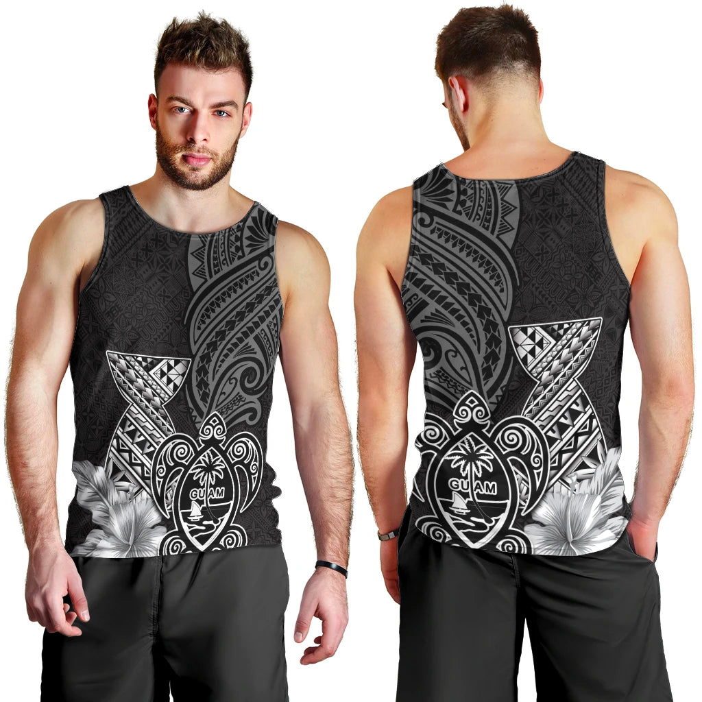 Guam Latte Stone Chamorro Culture Men Tank Top Tapa Pattern