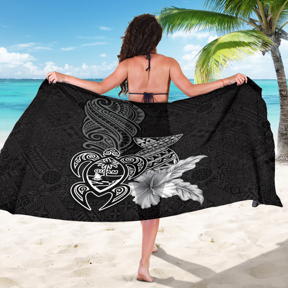 Guam Latte Stone Chamorro Culture Sarong Tapa Pattern