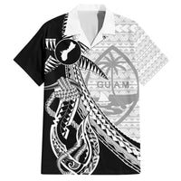 Guam Fish Hook and Palm Tree Family Matching Tank Maxi Dress and Hawaiian Shirt Polynesian Pattern Half Style